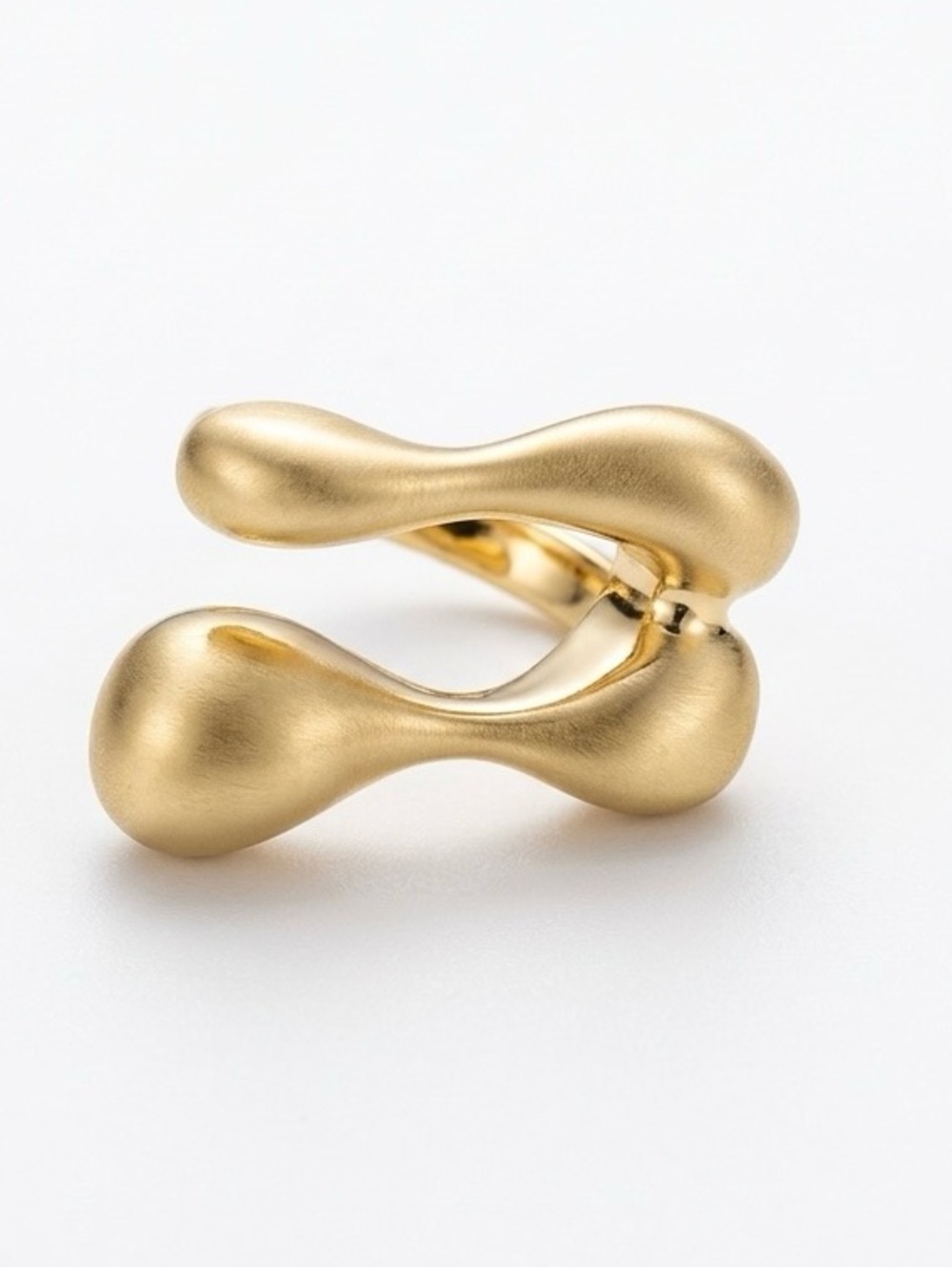 Limited Edition French Design Abstract Gold Ring | 14K Gold Plated